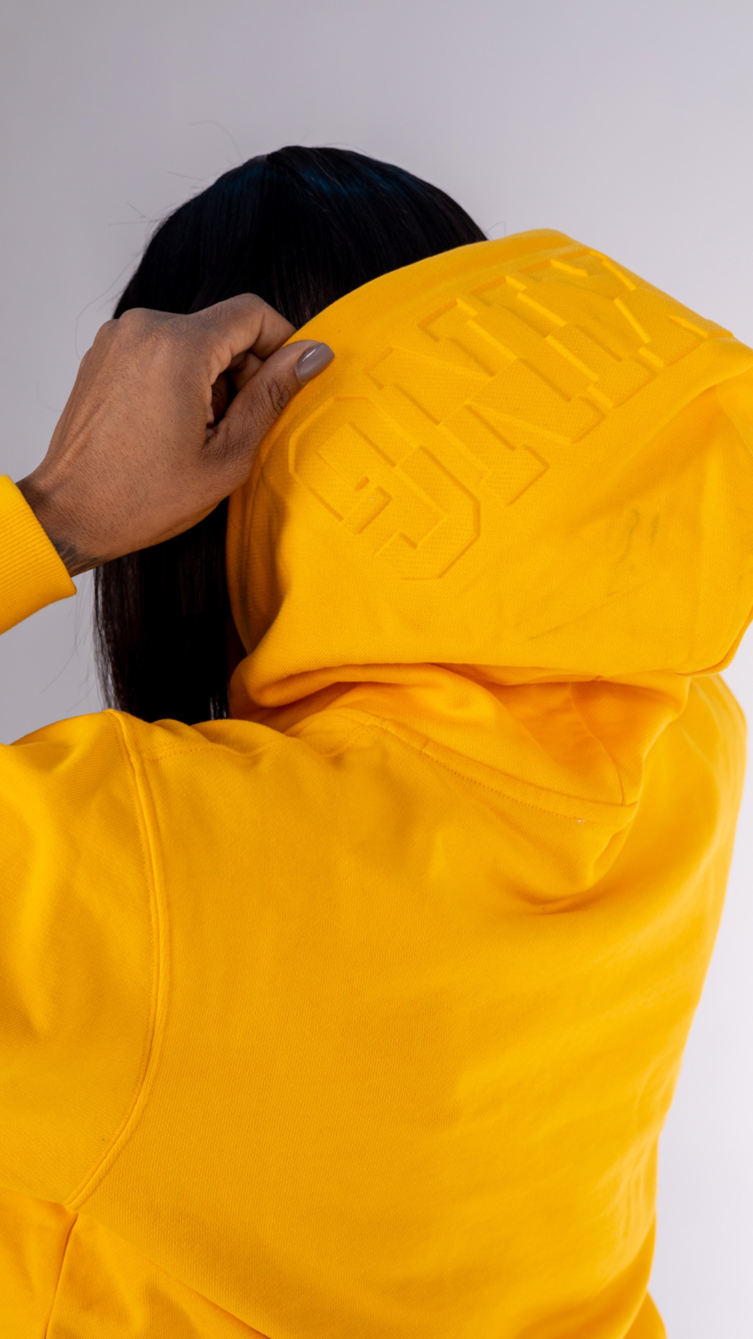 Gold 3D Embossed Hoodie