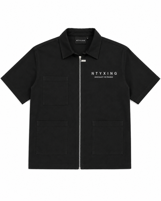 NTYXING Quiet Heat Zip Shirt — Black